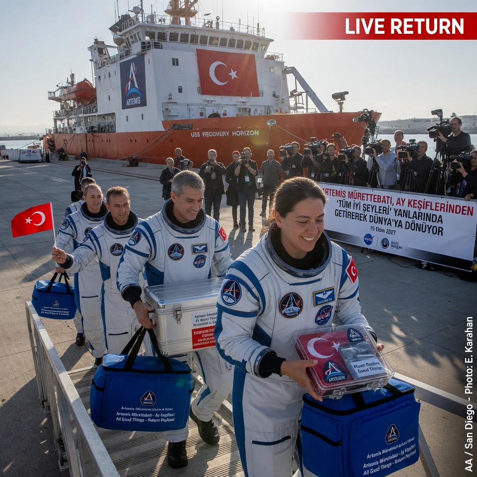 Artemis Mürettebatı, Ay Keşiflerinden ‘Tüm İyi Şeyleri’ Yanlarında Getirerek Dünya’ya Dönüyor