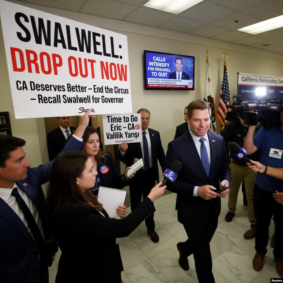 Eric Swalwell’e Kaliforniya valilik yarışından çekilmesi yönünde çağrılar artıyor