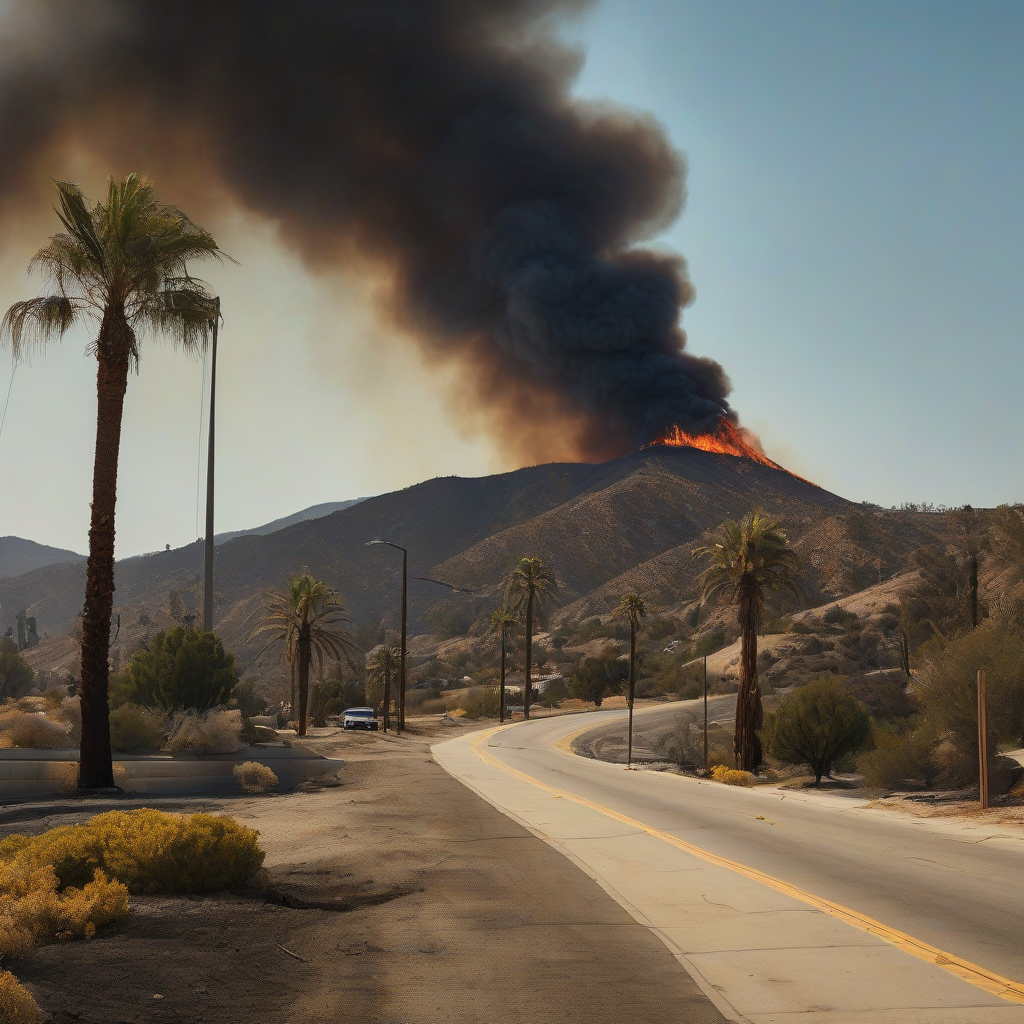 Los Angeles yakınlarında Sandy Fire nedeniyle binlerce kişi tahliye edildi