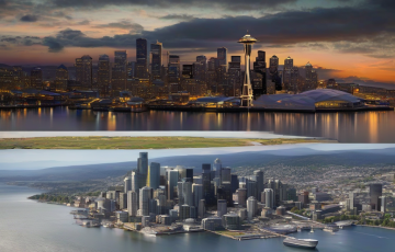 Seattle semalarında dronlarla FIFA skoru gösterildi
