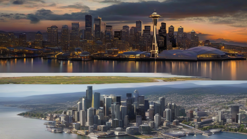 Seattle semalarında dronlarla FIFA skoru gösterildi