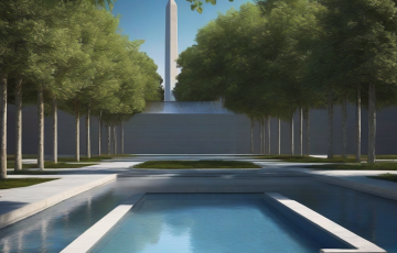 Tarihi Reflecting Pool’un yeni rengi ABD’de tartışma yarattı