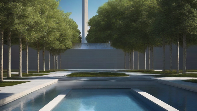 Tarihi Reflecting Pool’un yeni rengi ABD’de tartışma yarattı