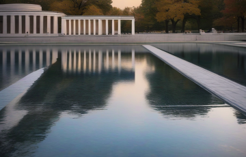 Washington’daki yenilenen Reflecting Pool kısa sürede yosunla kaplandı