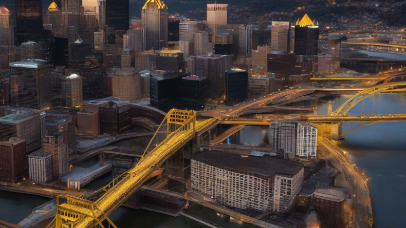 Pittsburgh’de köprü kontrollü patlamayla yıkıldı